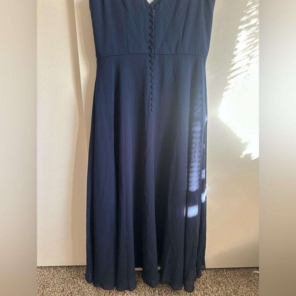 Alfred Angelo Deep Blue Maxi Dress - Picture 8 of 13